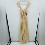 Azazie  | Everett White Alabaster A-Line V-neck Ruched Chiffon
Dress Size A6 Photo 3