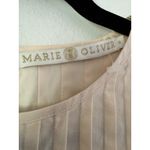 Marie Oliver Off White Pintuck Ruffle Sleeve Blouse Sz Small Victorian Romantic Photo 8
