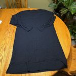 Eileen Fisher  Black Dress Size Medium Viscose Photo 3