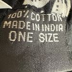 Vintage 90s Bohemian Floral Patchwork Full Circle Skirt One Size Indian Cotton Black Photo 6