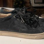 UGG  Women’s Size 8 Tomi Black Suede Low Top Lace Up Sneakers Shoes Photo 0