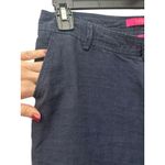 Lilly Pulitzer  Pants Wide Leg 100% Linen Sz 2 Blue Pull On Resort Coastal #O8-4 Photo 5