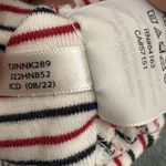 Tommy Hilfiger  Red, White And Blue Striped Boatneck Short Sleeve Shirt - Size L Photo 6