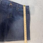 Gap Y2K Skirt Women 12 Blue Denim Mini Jean Fleur De Lis Western Staple Casual Photo 7