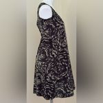 SimplyVera VeraWang Black & Brown/Gray Yellow Ornaments Dress Sz 2 Pull Over. Photo 5