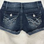 Wallflower Dark Blue Jean Shorts Size 0 Photo 2