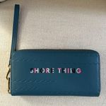 Fossil Blue Wallet Shore Thing Women’s Full Zip Vegan Wristlet Wallet Photo 0