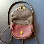Dooney & Bourke Vintage Rare Purple Mini Cavalry Crossbody Punk Goth Bag Photo 2