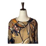 Annah Hariri Dress Women XXL Brown Floral Long Sleeve Maxi Modest Boho Cottage Photo 2