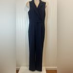 Antonio Melani  Dark Blue Striped Jumpsuit Photo 3