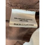 Eileen Fisher  Open Front Cardigan Top Brown Hooded Organic Cotton Womens Large L Photo 3