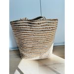Nalini Extra large Jute Tote/Market/Beach Bag Tassels Boho Tan Photo 7