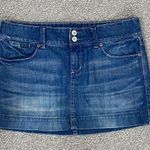 American Eagle Outfitters Denim Micro Mini Skirt Blue 6 Y2K Photo 0