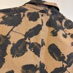 J.Crew Collared Two Button Cotton Blazer Tan Black Camo Floral Womens Size XS Photo 5