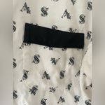Victoria's Secret Victoria’s Secret black white signature logo cotton modal blend sleep shirt; M Photo 3