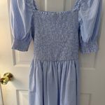 AQUA Pinstripe Mini Dress Photo 0