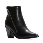 Paige EUC   Lia Bootie - Black leather ankle boots size 8 Photo 0