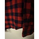 The American Dream Red And Navy Plaid Button Up Slim Fit Women's Shirt Size XL Photo 7