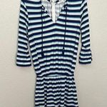 Cabana Life Cover Up Romper Size Medium Blue Photo 0