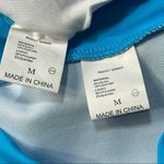 None Bandeau Bikini High-Waisted Teal Blue Photo 5