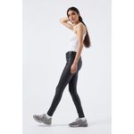 Dr. Denim Lexy Skinny Jeans in Black Metal Small Womens Vegan Pleather Photo 11