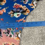 Vincente Cardigan Womens Medium Patchwork Kimono Bohemian Floral Embroidered Blue Photo 7