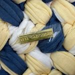 Lele Sadoughi  Abalone Blue Yellow Braided Lyle Snap Shoulder Bag Handbag OS Photo 4