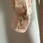 Vintage Handmade Floral Maxi Dress Milkmaid Cottagecore Prairiecore size 2 Red Photo 4