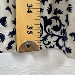 CAbi White Blue Paisley Print Belted Bathrobe Womens S Robe Lounge Modest Photo 5