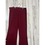 Maurice's  Burgundy Ribbed Knit Flare Pants | Soft Stretch Lounge Pants – Size Med Photo 1
