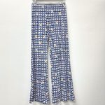 Trina Turk Trina Turk Racquet Club Palazoo Swim Cover Pants Geo Navy Size M Photo 1