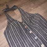 pinstripe halter romper small Photo 1