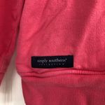 Simply Southern  womens 1/4 zip embroidered pullover sweatshirt pink XS Photo 1