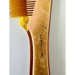 1920'S Art‎ Deco Celluloid La Parisienne Hair Comb FRANCE Salmon Brown 8.75" Photo 2