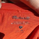 Madewell orange v-neck sustainable XS sleeveless shirt Photo 2