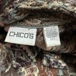 Chico's  Tapestry Jacket Womens Size Large‎ Paisley Open Front Long Sleeve Wool Photo 4