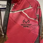 Realtree  Hot Pink Camo 1/4 Zip Thumb Hole Pullover Fleece Jacket Size Medium Photo 4