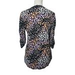Veronica Beard Jeans Waldorf Lilac Top Women’s Medium Leopard Pima Cotton Photo 3