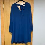 I.N.C. International Concepts Blue Bow Back Shift Dress Photo 1