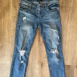 Black Orchid  Brooklyn Boyfriend Straight Fray Jeans Sz 24 Distressed Raw Hem Photo 0