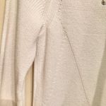 Chico's Chico’s Zenergy Cashmere Directional Laceup Tunic Sweater Ecru White 1 Photo 5