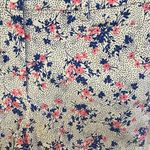 Talbots Women’s cropped pink and blue floral print casual pants Size 6 Photo 2