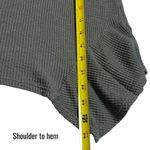 T.la Anthropologie Sage Green Waffleknit Sharkbite Hem Long Sleeve Cozy Cabin S Size undefined Photo 9