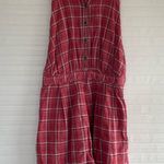 Urban Outfitters Plaid  Backless Romper Photo 0