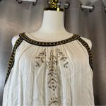 Free People Give Him the Cold Shoulder Beaded Gauzy Cold Shoulder Top ordrA4 Photo 7