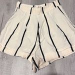 Sancia Anthropologie Linen Blend Striped Black White Shorts Australia Resortwear Size XS Photo 3