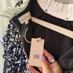 MELLODAY NWT  sequin drop waist removable collar dress Photo 3