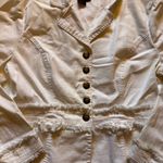 Live a Little  white jacket Sz Medium Photo 1