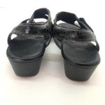 SAS black croc suntimer leather open toe sandals Size 9 Photo 5