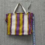 Urban Outfitters  Serena Mesh Tote Bag- Striped canvas tote Photo 4